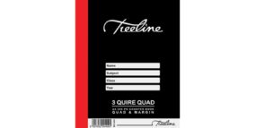 A4 3 Quire 288 Page Quad & Margin