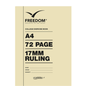 18* A4 72 Page College Book 17mm Ruled