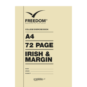 23* A4 72 Page College Book Irish & Margin