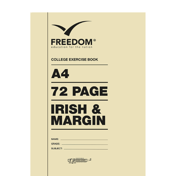 23* A4 72 Page College Book Irish & Margin