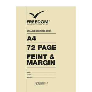 22* A4 72 Page College Books Feint & Margin