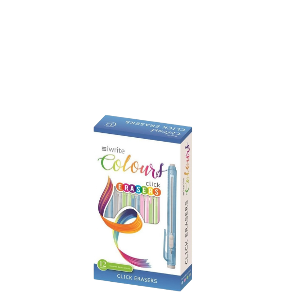 SM24H* Iwrite Click Erasers Assorted Colours (Each)
