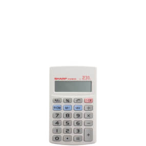 Sharp 8 Digit 3 Key EL231L Calculator