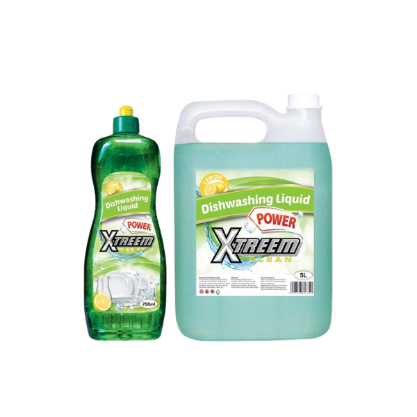 Xtreem Power Dishwashing Lemon Liquid 750ml and 5L (Each)