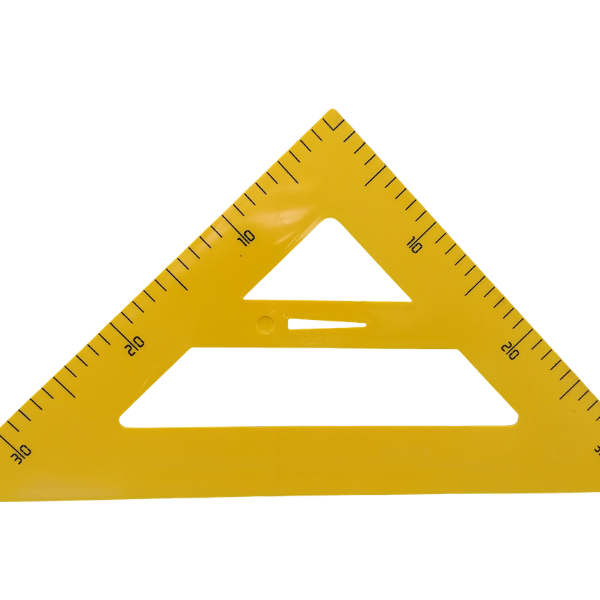 Chalkboard Instrument Plastic 45 Degree Set Square 36cm