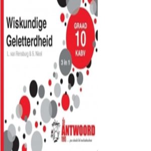 Antwoord Reeks Wiskunde  Geletterdheid 3 in 1 Studiegids Gr 10 (9781920297824)