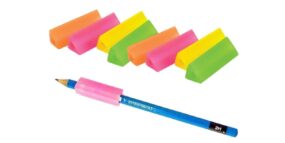 Amos Triangular Pencil Grips Assorted Colours 1's
