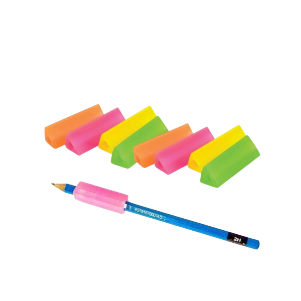 Amos Triangular Pencil Grips Assorted Colours (Each)