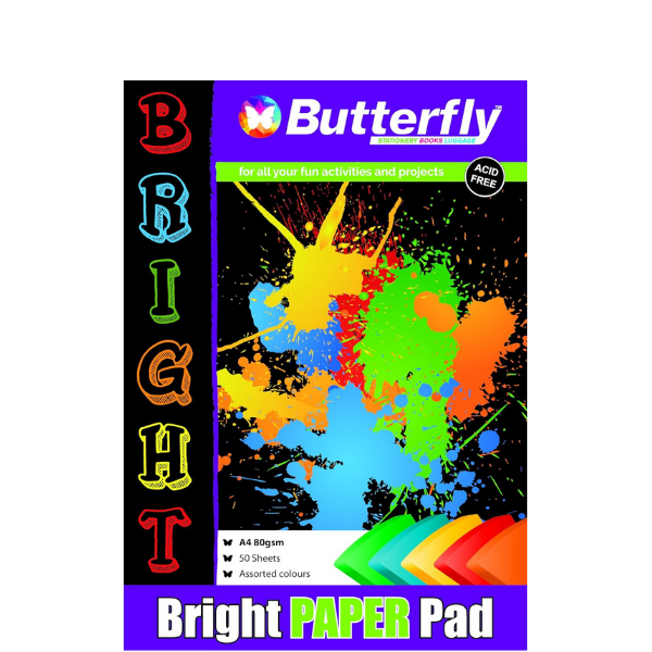 1* A4 Bright Project Paper 80gsm 50 Sheets