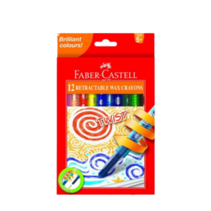 105* Faber-Castell Retractable Twist Crayons 12's