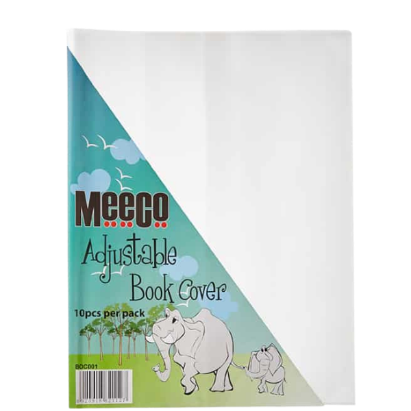 194* Meeco A4 120 Micron Book Covers Clear Adjustable 10's