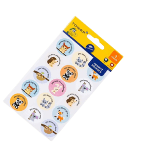 Tower Teachers Growth Mindset Sticker Badges Per Sheet