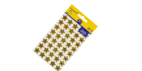 Tower Gold Stars With Faces Per Sheet