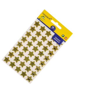 Tower Gold Stars With Faces Per Sheet