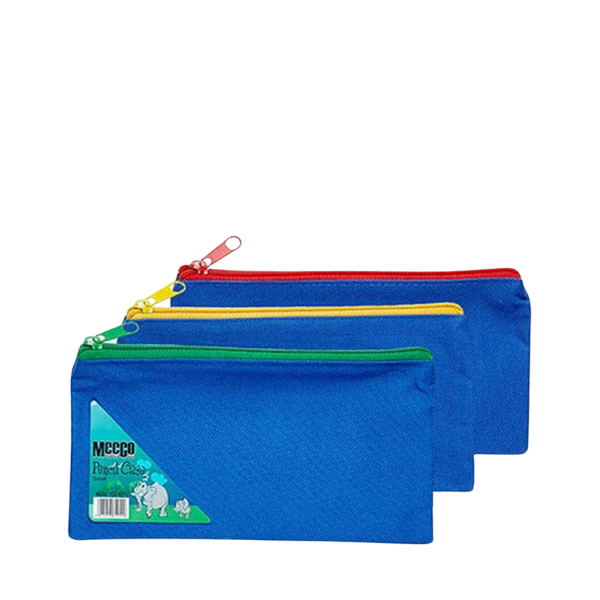 92* Meeco Nylon Pencil Bag Small 22cm Assorted Colours (Each)