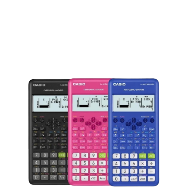 216* Casio FX-82ZA Plus II Scientific Calculator Assorted Colours (Each)