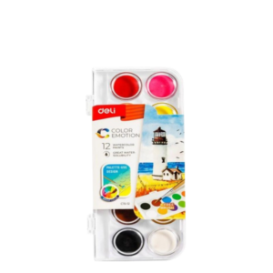 166* Deli Watercolour Painting 12 Colour With Free Brush