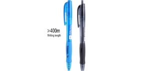 Deli ARRIS Retractable Ballpoint Pen Soft Grip 0.7mm Black/Blue Each