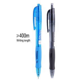 Deli ARRIS Retractable Ballpoint Pen Soft Grip 0.7mm Black/Blue Each