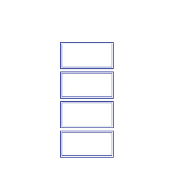 Blue Border Labels 24's