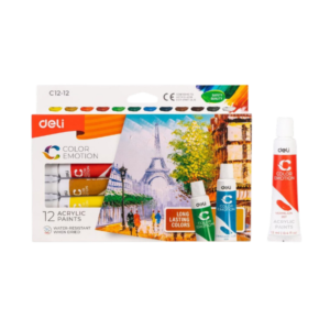 Deli Acrylic Colors 12ml Tube 12 colors