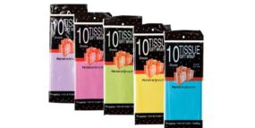 Paper Tissue 50 x 66cm 10 Sheets Assorted Colours