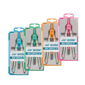 SDS Bow Compass Set Incl 2 x Leads Assorted Colours