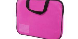 Butterfly Homework Book Bag with Handle Assorted Colours - Pink