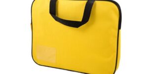 Butterfly Homework Book Bag with Handle Assorted Colours - Yellow