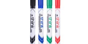 Deli Whiteboard Marker Bullet Tip 2.0mm Assorted Colours