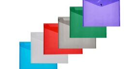 Meeco A3 Carry Folders 160 Micron Assorted Colours