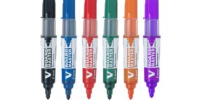 Pilot V-Board Master Whiteboard Markers Bullet Tip Assorted Colours