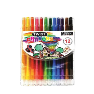 107* Meeco Twist Retractable Crayons 12's