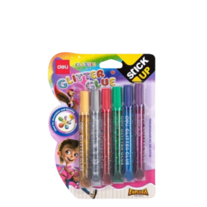 Deli Glitter Glue 12ml 6 Colours