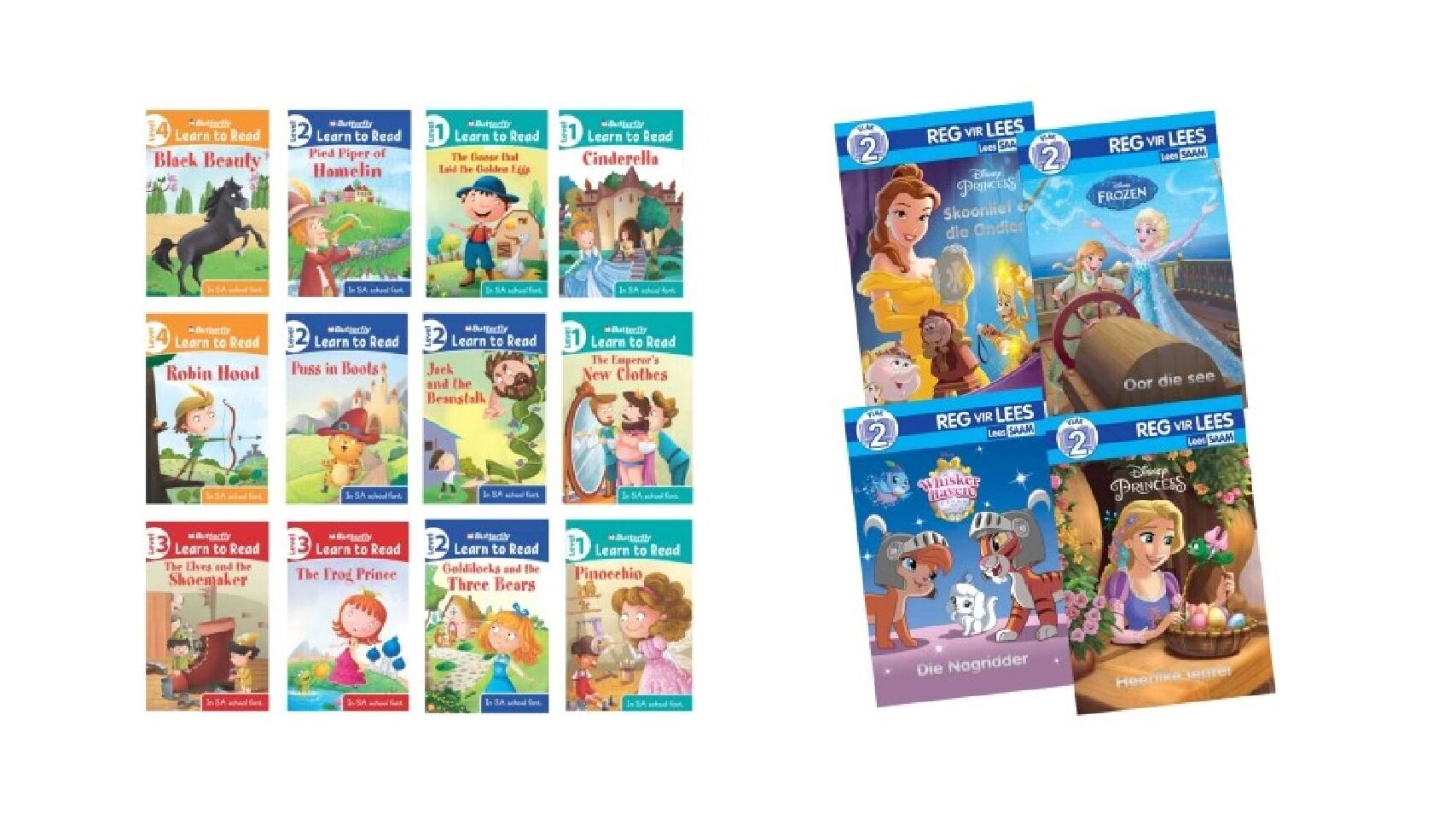 Reg vir Lees Leesboek Vlak 1 - 4 Engels en Afrikaans