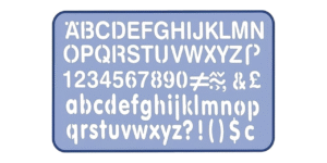 Helix Lettering Stencil 10mm