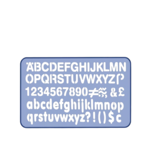 Lettering Stencil 10mm