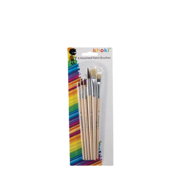 Khoki Paint Brush Set of 6