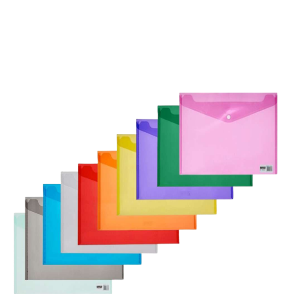 155* A4 Carry Folders 160 Micron Assorted Colours (Each)