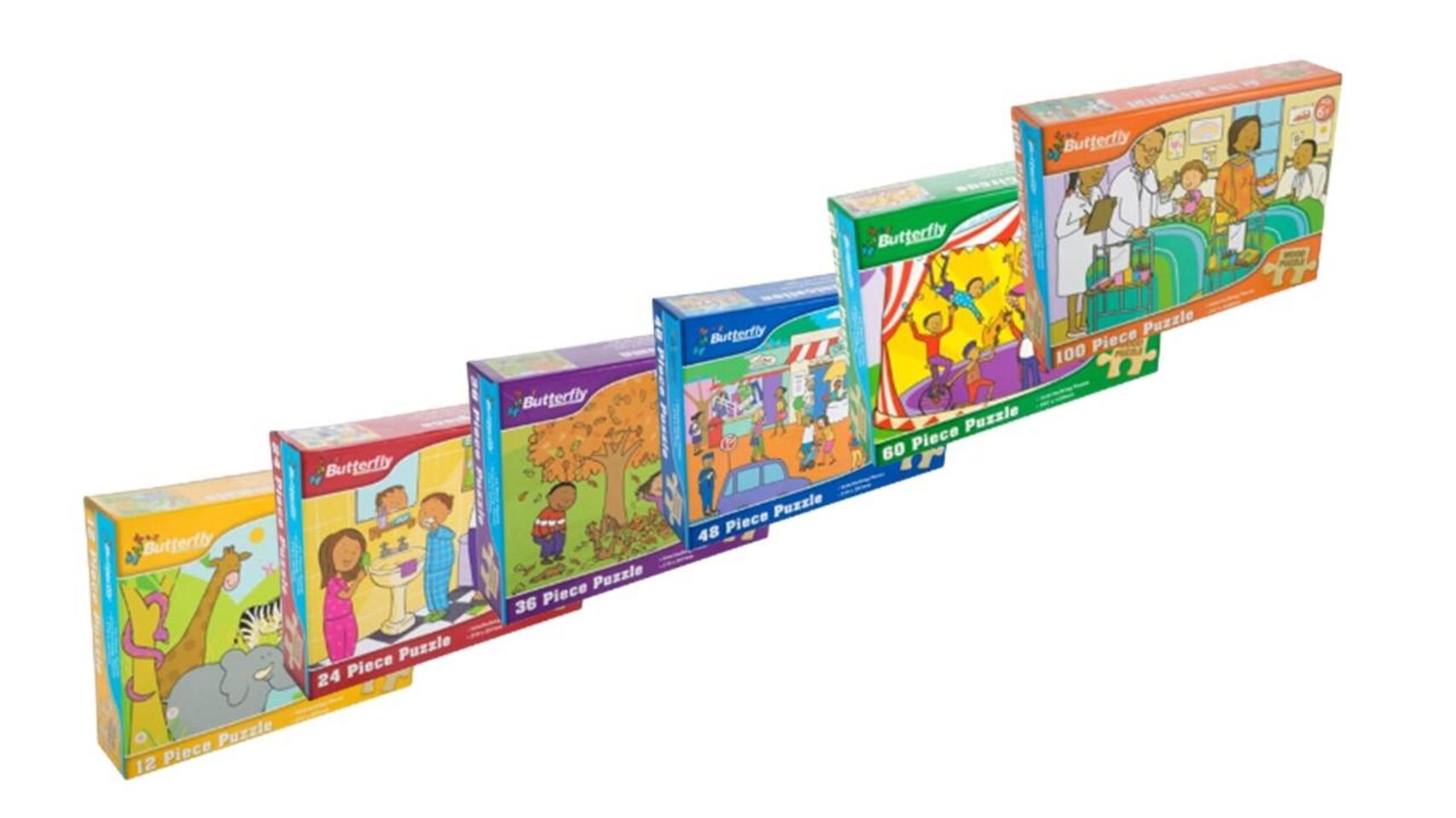 Butterfly A4 Wooden Puzzle Range 12 - 100 Piece