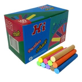 SM4* Hi Chalk Dustless Coloured 100's