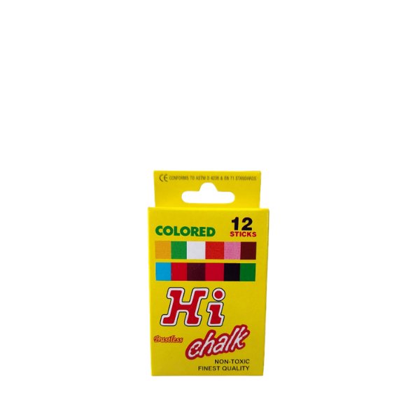 SM2* Hi Chalk Dustless Colour 12's