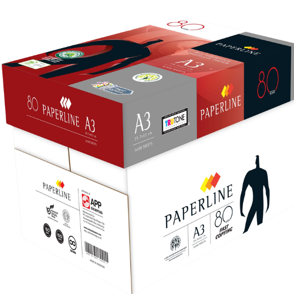 Paperline A3 Copy Paper 80gsm Ream 5 x 500's (Box)