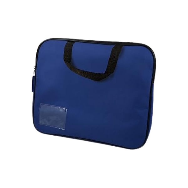 221* Butterfly Homework Book Bag with Handle Assorted Colours (Each) - A4 Book Bag with Handle Navy Blue