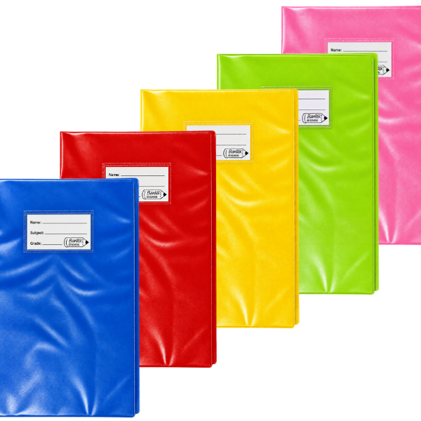 Bantex Opaque Book Covers 140 Mic Assorted Colours (Each)