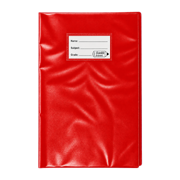 Bantex Opaque Book Covers 140 Mic Assorted Colours (Each) - Red