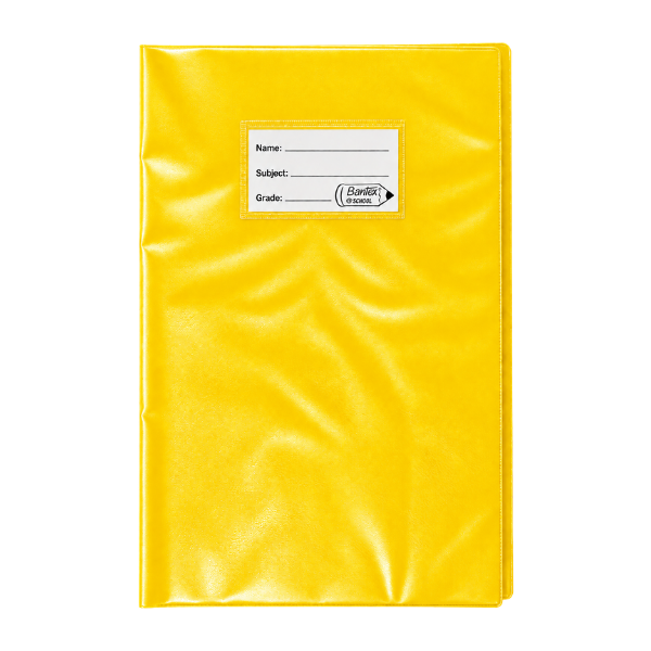 Bantex Opaque Book Covers 140 Mic Assorted Colours (Each) - Yellow