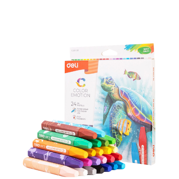 Deli Colour Emotion Oil Pastels 24's