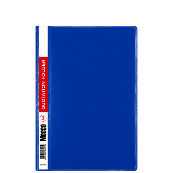 146* A4 Economy Quotation Folders 160 Micron Assorted Colours (Each) - Blue