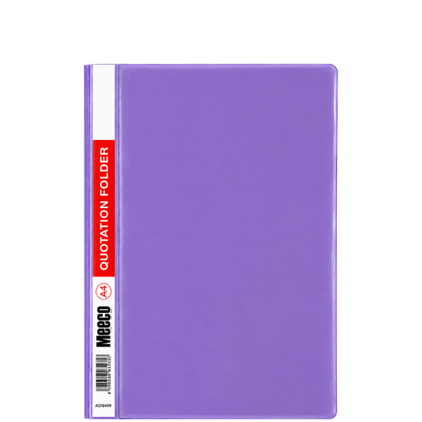 146* A4 Economy Quotation Folders 160 Micron Assorted Colours (Each) - Purple
